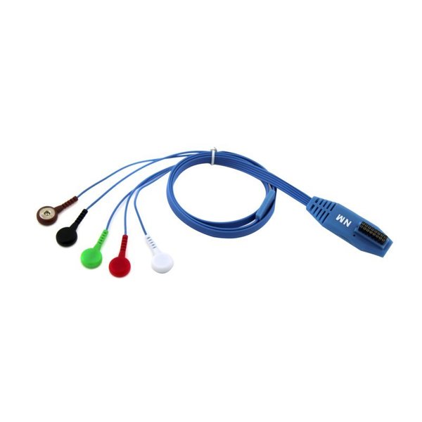 Midmark IQholter Lead Wire, 5-Lead, Blue 90-30-0205